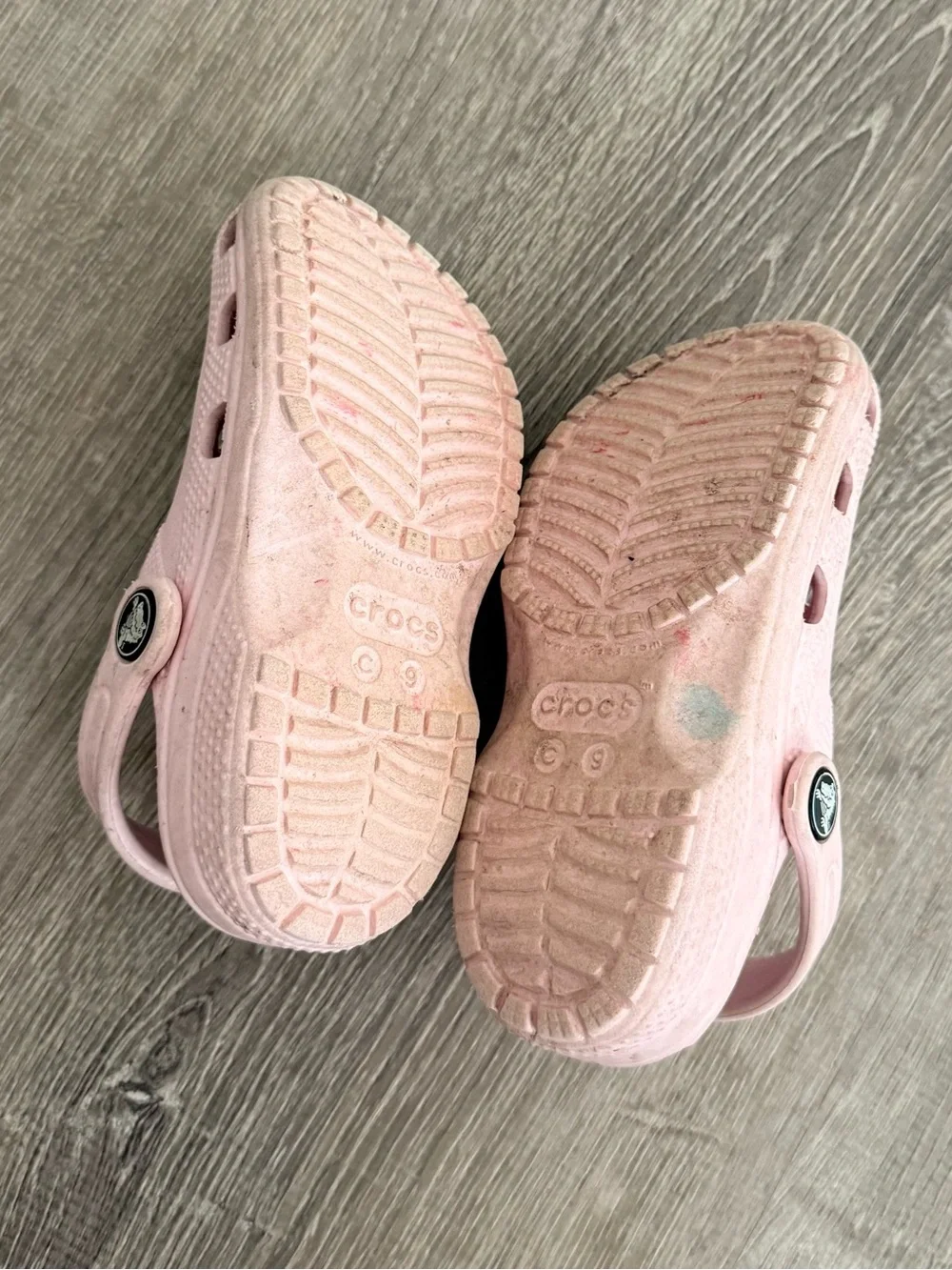 Kids Pink Slip-On Croc Shoes
